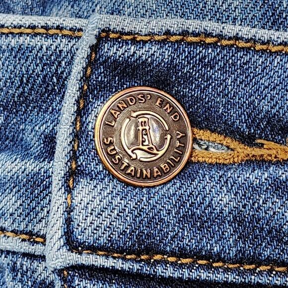 Lands End Jeans Womens 22W Blue High Rise Straight Leg Stretch Denim‎ Casual - Picture 2 of 13